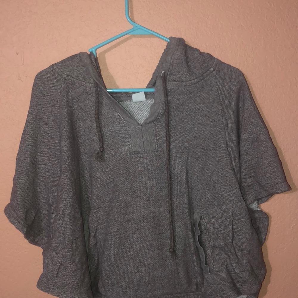 Women’s “poncho style” Kirra short sleeve hoodie